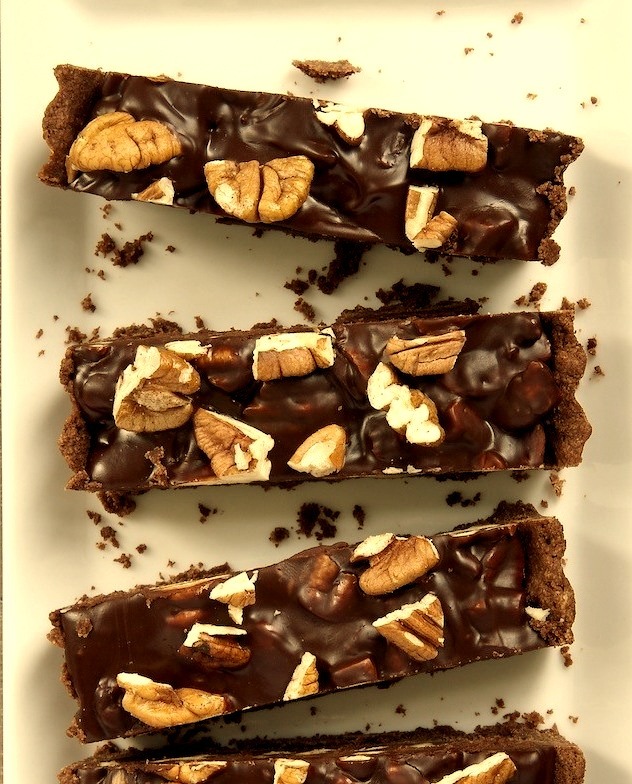 Chocolate Pecan Tart Bars