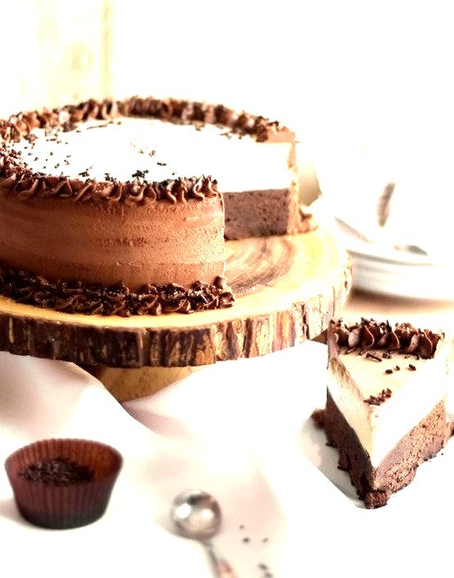 Double Chocolate Stout Mousse Cake