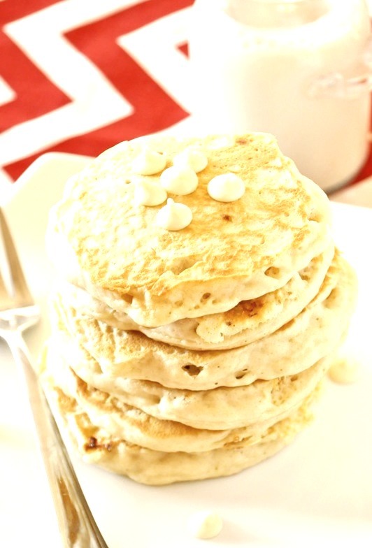 Recipe: White Chocolate Macadamia Nut Pancakes